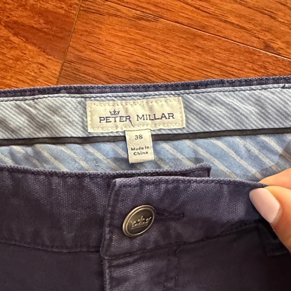 Peter Millar Men's Navy Wayfare Five-Pocket Pants 38 - Picture 3 of 4